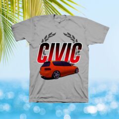 Civic Hatch Wreath T-Shirt