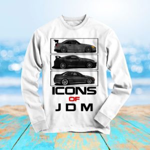 JDM Icons  S2000  Supra  Skyline R32 Long Sleeve Shirt