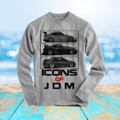 JDM Icons  S2000  Supra  Skyline R32 Long Sleeve Shirt