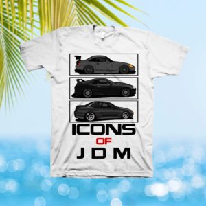 JDM Icons  S2000  Supra  Skyline R32 T-Shirt