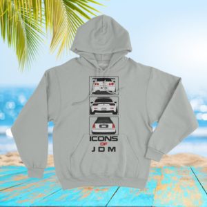 JDM Icons  Skyline  RX-7  Civic Hoodie Sweatshirt