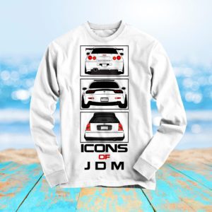 JDM Icons  Skyline  RX-7  Civic Long Sleeve Shirt