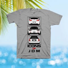 JDM Icons  Skyline  RX-7  Civic T-Shirt