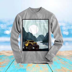 JEEP Offroading Off Road Mountains Long Sleeve Shirt