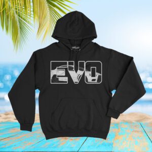 Mitsubishi Evo Outline Hoodie Sweatshirt