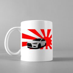 Mitsubishi Evo JDM Rays Coffee Mug