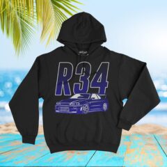 Skyline R34 GT-R   Hoodie Sweatshirt
